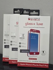 LOT OF 20 Invisible Shield Glass Luxe Screen Protector iPhone 6 7 8 Plus