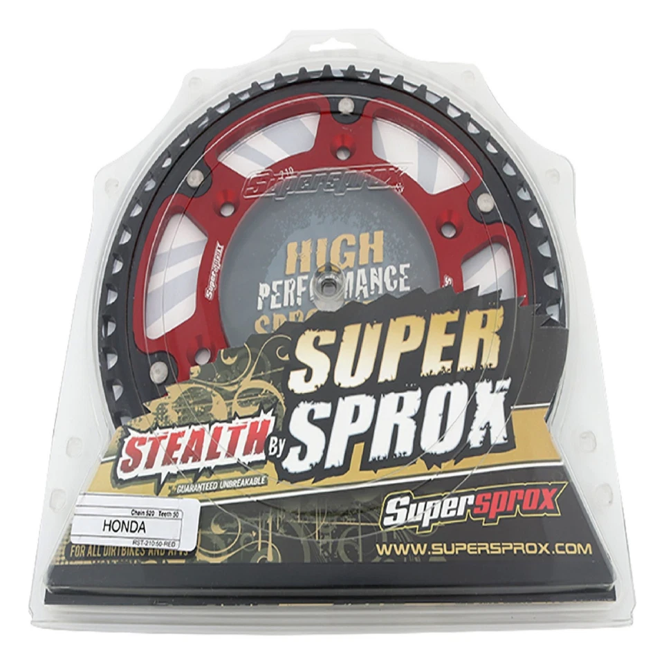 New Supersprox Stealth Sprocket 50T for Honda CRF250R 04-17 Red - Image 4 of 4