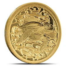 2025 1/2 Gram Pitcairn Islands Gold Ocean Wonders Turtle Coin (BU)