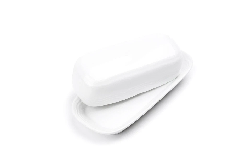 Butter Dish, White Stoneware - Image 3 of 4