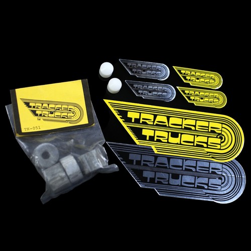 Vintage 70s Tracker Trucks Suspension Rubber Bushings + Pivot Cups + Stickers