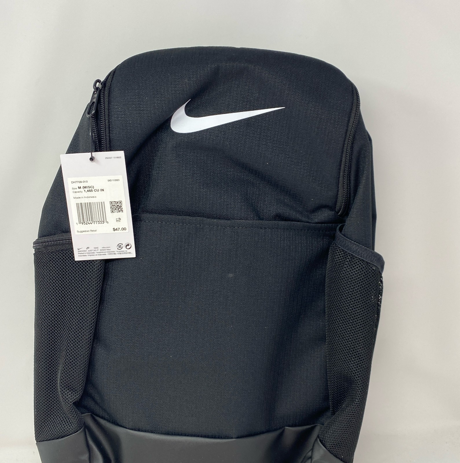 Nike Brasilia 9.5 Backpack Medium 24L Black/White DH7709-010