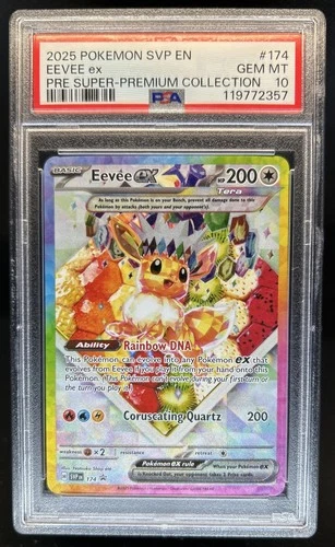 2025 Pokemon SV Black Star Promos Eevee ex #174 PSA 10 GEM MINT