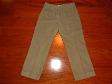 Ann Taylor LOFT - Beige Crop Corduroy Pants - Women Size 6