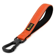 10” Short Dog Leash Reflective Nylon Padded Handle Strong Traffic Leash with ...