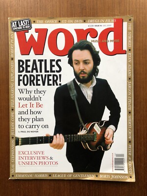 The Word magazine Dec 2003 Get Back Beatles McCartney Boris Johnson