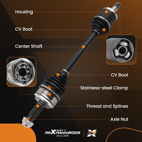 CV Axle Shaft Front Left + Right Set fit for Honda Accord FWD 2.4L L4 2008-2012 - Picture 6 of 21