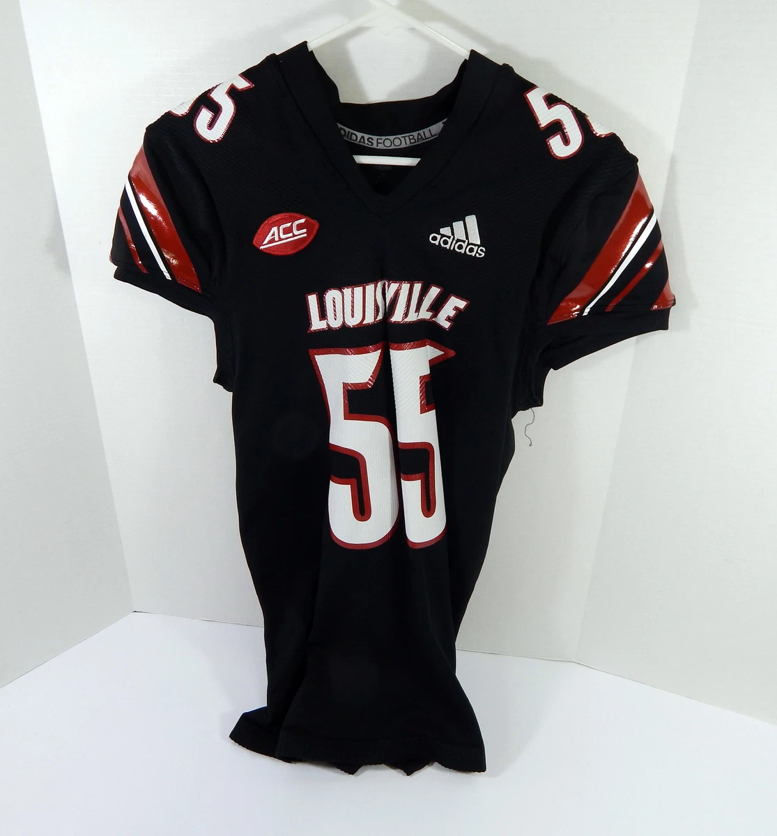 2020 Louisville Cardinals #55 Game Issued Pos Used Black Jersey NP Rem XL  72