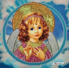 Bead Embroidery Kit Icon DIY Stitching Bead Needlepoint Angel adm-2