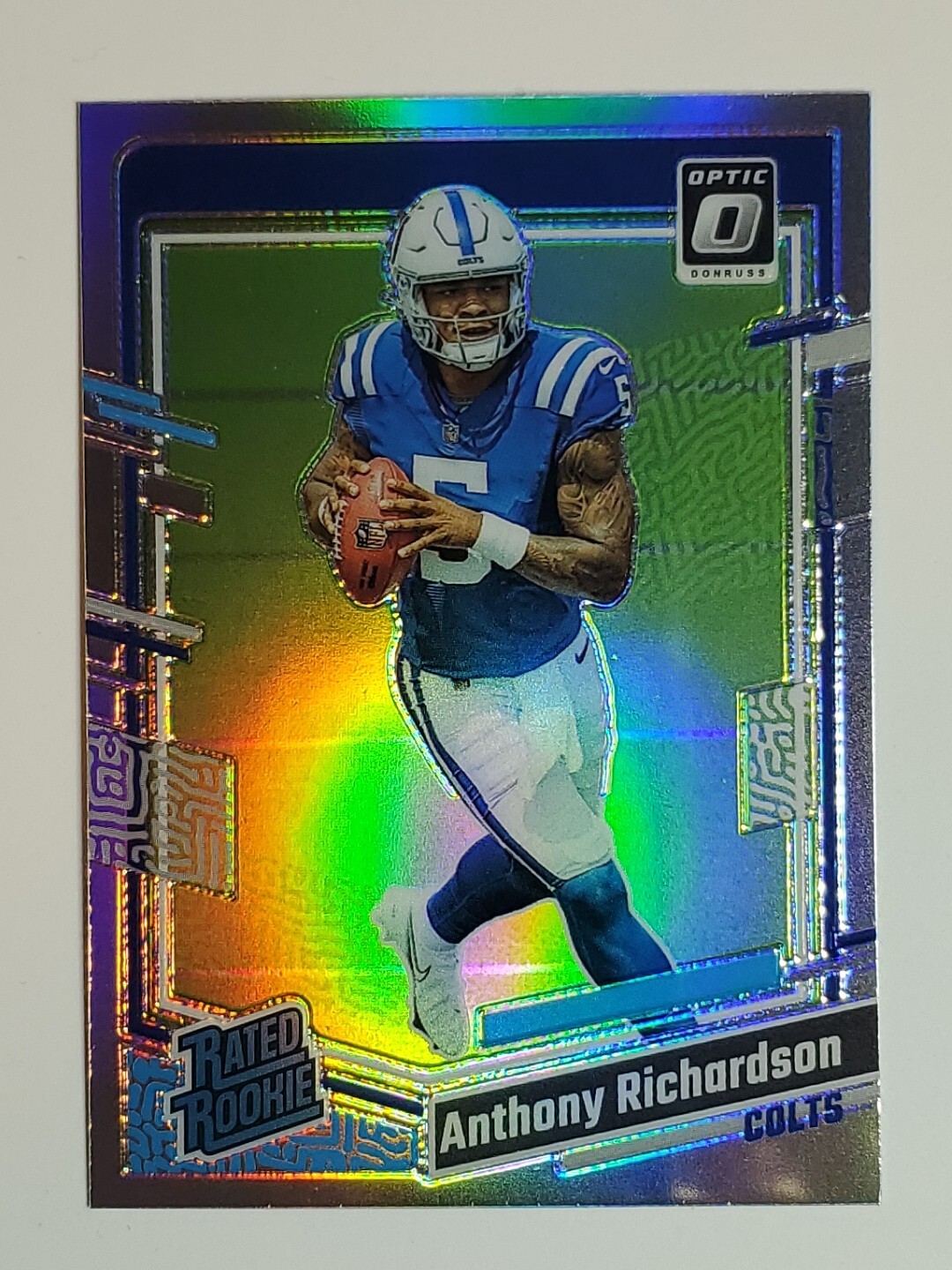 ANTHONY RICHARDSON 2023 DONRUSS OPTIC #247 SILVER HOLO PRIZM RATED ROOKIE RC