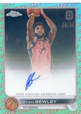 2022-23 Chrome OTE Overtime Elite RYAN BEWLEY AQUA/RED REFRACTOR AUTO /99