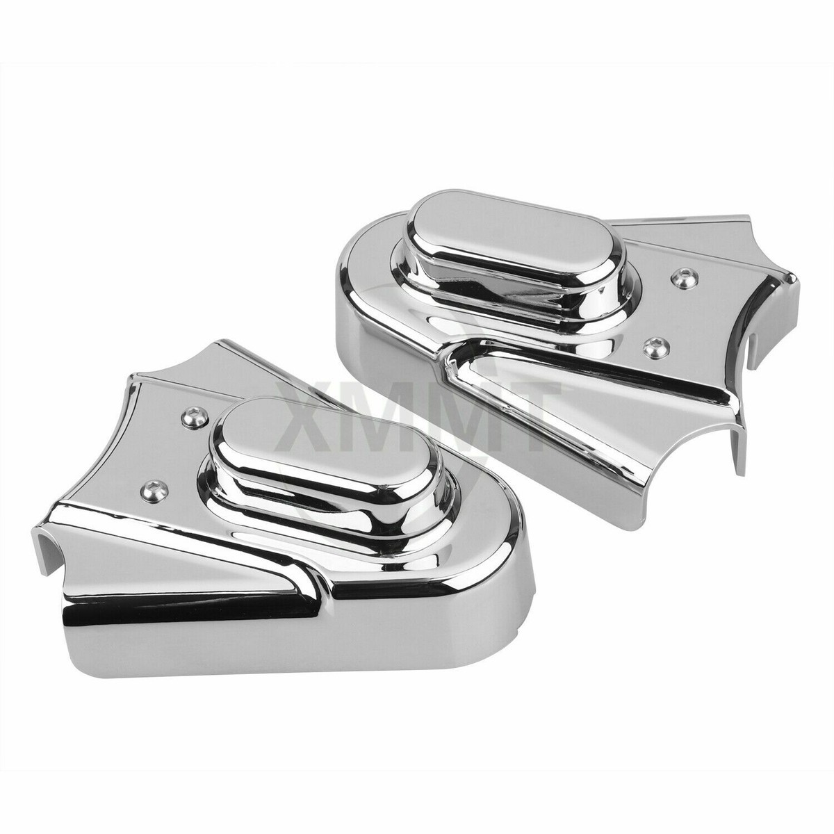 Chrome Rear Swingarm Axle Covers Fit For Harley Fatboy FLSTF