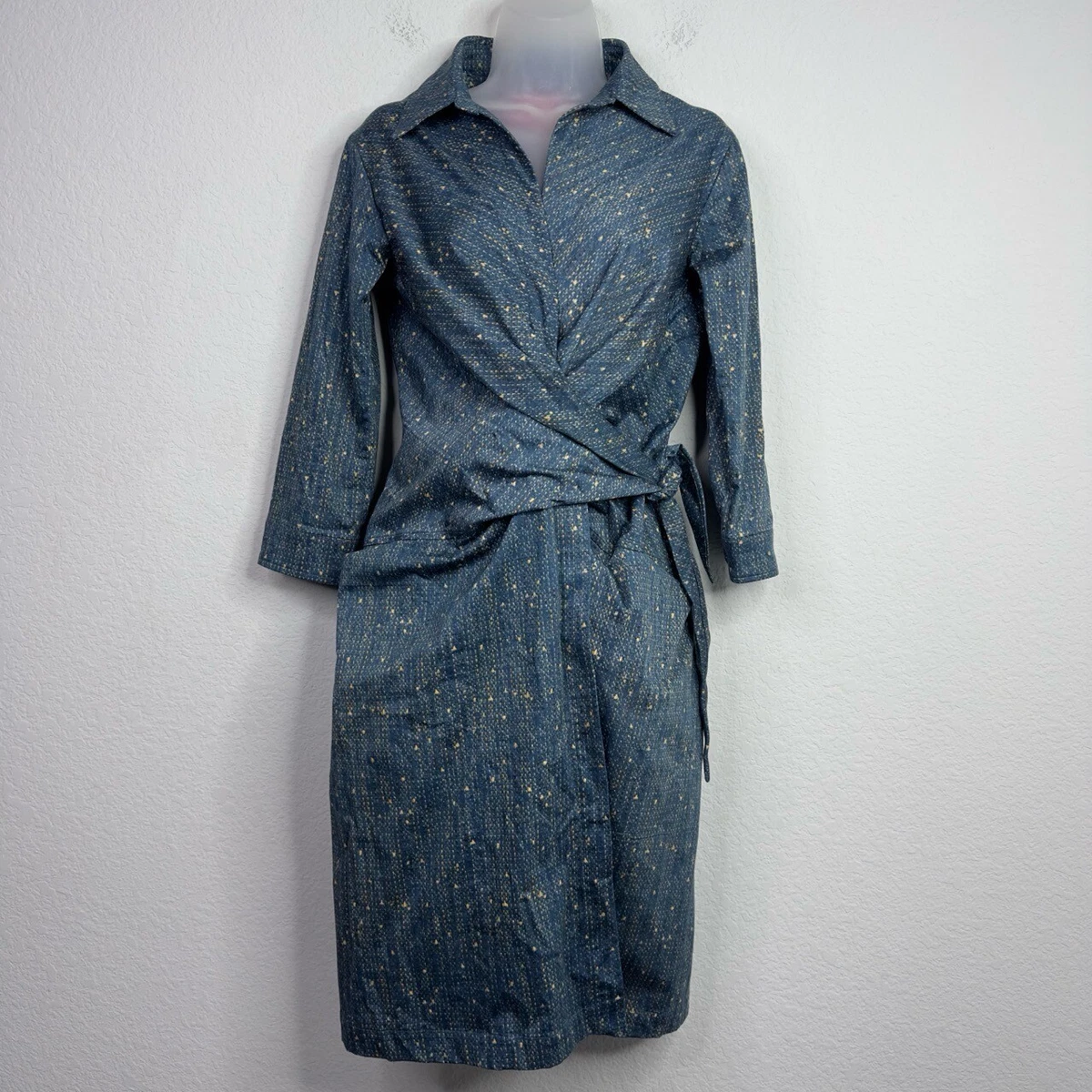 ebay blue dress MissJophiel Corset Dark Navy Tulle Gold Star Dress with Tie Straps main image 0