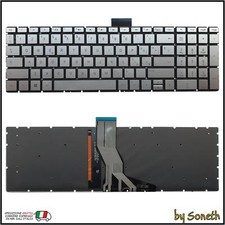TASTIERA ITALIANA PER HP 15-BS009NL 15-BS010NL 15-BS011NL RETROILLUMINATA SILVER