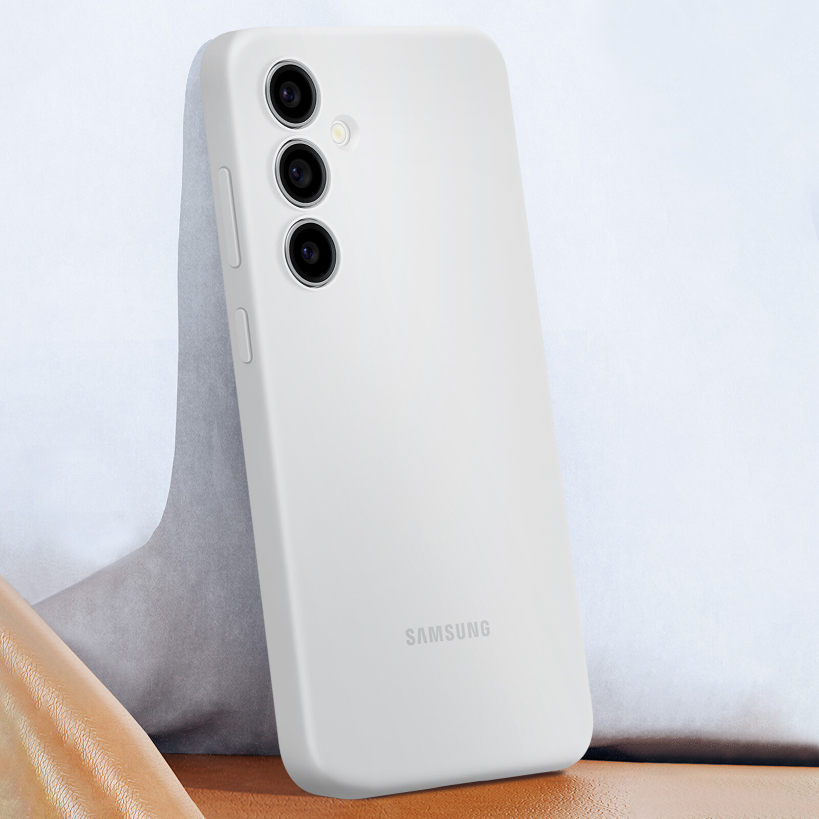 Samsung, Cover per Samsung S24 FE soft-touch Silicone Case flessibile originale