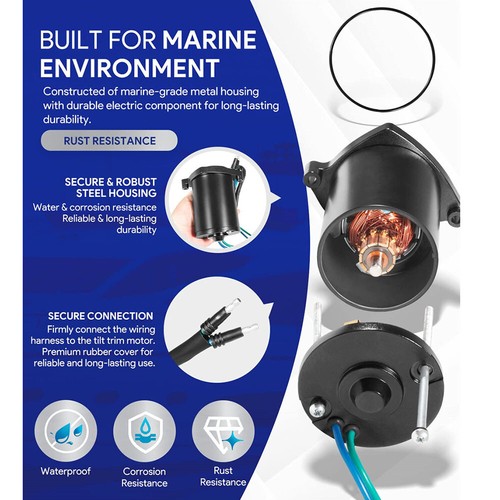 Tilt Trim Motor For Marine Mercury 135-225HP 828708 878265A4 430-22011 8M0031551 - Bild 7 von 14