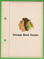 Chicago Black Hawks Team Logo 1971-72 Toronto Sun Photos (No Company Logo)