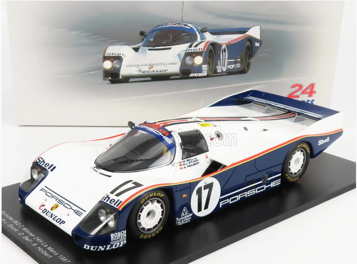 1/18 Scale Spark 1987 Porsche 962c #17 Rothmans Winner 24h Le Mans 