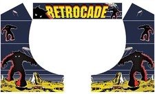 Retrocade Space Invaders Side Art Bartop Arcade Cabinet Graphics Marquee 