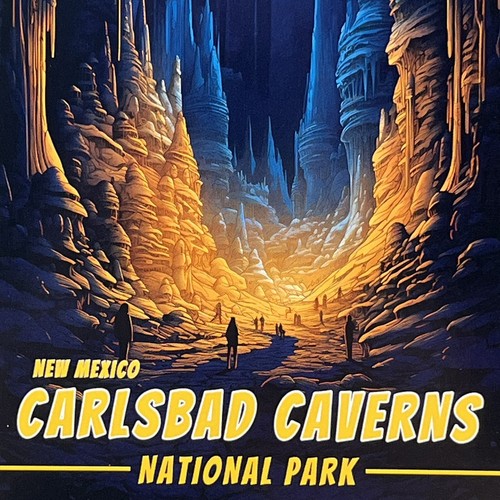 Carlsbad Caverns National Park Postcard Carlsbad, NM New Mexico Caves Unposted - Picture 2 of 11