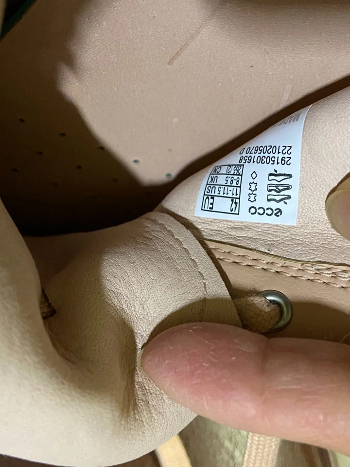 Кроссовки резиновые переработанные ECCO Street Tray Tech (Тоскана, белые) - Изображение 4 из 4