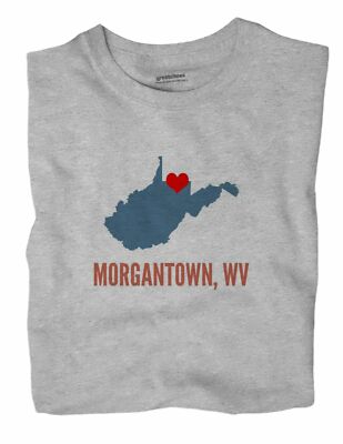 Morgantown West Virginia WV T-Shirt HEART