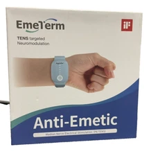 Emeterm Anti-Emetic Wristband  Motion & Morning Sickness Tens in Blue