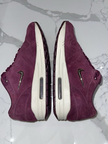 Nike Air Max 1 Premium SC Jewel Bordeaux Burgundy Suede Uk 4 Eur 37.5 AA0512-600 - Picture 14 of 16