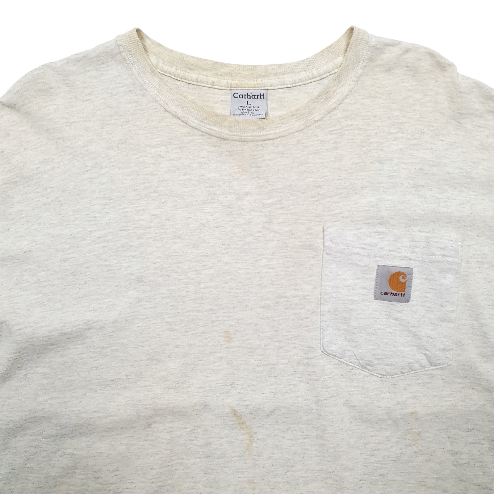 CARHARTT Grey T Shirt Tee Short Sleeve Cotton  &  Polyester Mens L image 3