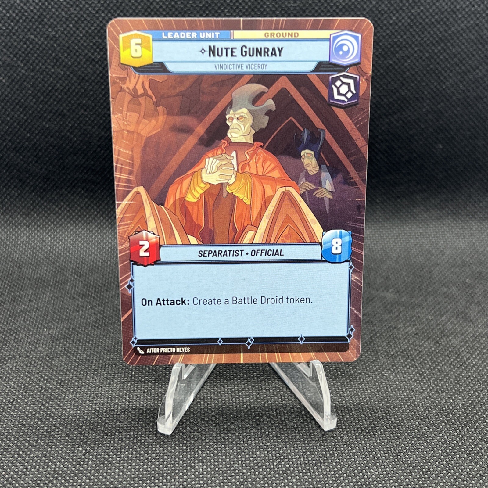 Hyperspace Star Wars Unlimited - Nute Gunray - 277 ToR Rare Leader