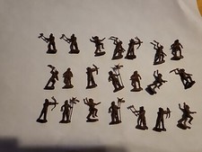 USSR vintage  toy soldiers of the ussr era Indians 21 pcs 1"