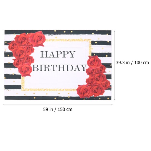 Floral Hintergrund Tuch Wand Hintergrund Banner Geburtstag Foto Requisiten - Bild 11 von 11