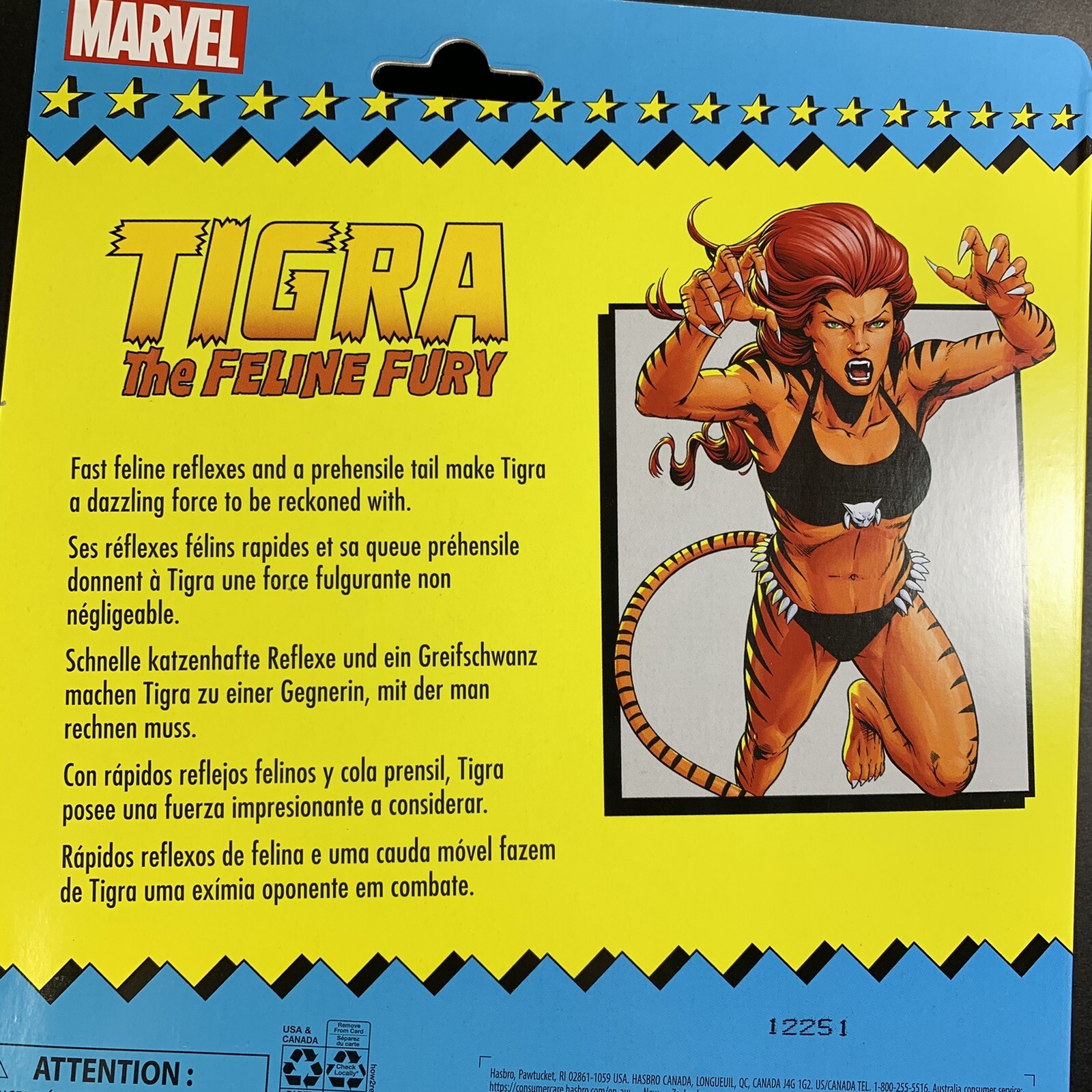 Marvel Legends Tigra the Feline Fury 6" Action Figure Retro Style 2021 CIB eBay