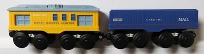 Learning Curve Train Cars Baggage 1605 & Mail Car Read Description