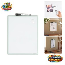 Magnetic Dry Erase Board 11 x14 with Sage Green Frame - Ideal for Home Office