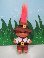 THANKSGIVING PILGRIM BOY - 3" Russ Troll Doll - NEW IN ORIGINAL BAG