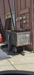 MINING ORE CAR AND TRACK