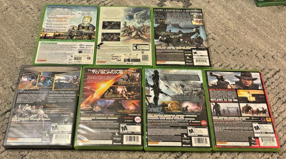 XBOX 360 Game Lot (7) Mass Effect - Fallout - Final Fantasy - Halo - Red Dead!!! - Image 2 of 3