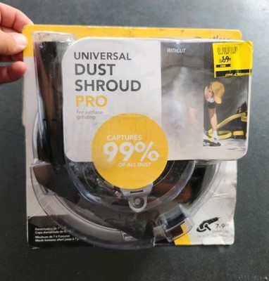 Dustless Technologies 7 in. Universal Dust Shroud Pro for Angle Grinders - D1807