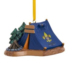 Kurt Adler Resin Ornament for Christmas Tree, Boy Scouts Cub Scout Tent