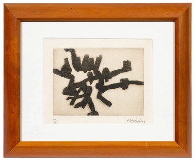 EDUARDO CHILLIDA Signed Etching Aquatint w Provenance Numbered 24/50 Ibili II