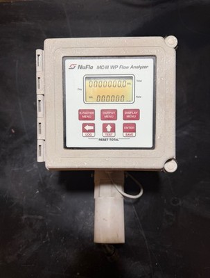 CAMERON NUFLO MC-III TURBINE FLOW METER ANALYZER TOTALIZER (TESTED, NEW BATTERY)