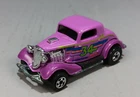 Vintage 1979 Hot Wheels Purple 1934 Ford Coupe Hot Rod Flames VNM-M