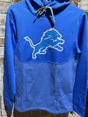Size Small | Men's Fanatics Blue Detroit Lions Winter Camp Pullover Hoodie | NFL