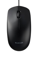 ELECOM Wired Mouse Type-C Connection Large 3 Buttons Black M-LE10URCBKfrom JP