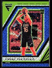 2022-23 Panini Flux - Rookies Simone Fontecchio #213 Blue Mojo Prizm /25 (RC)