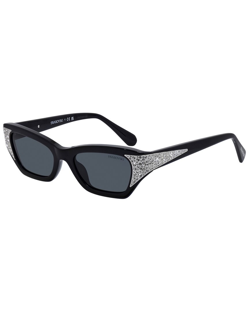 Swarovski Womens Sk6029 50Mm Sunglasses Womens Black 23390₽