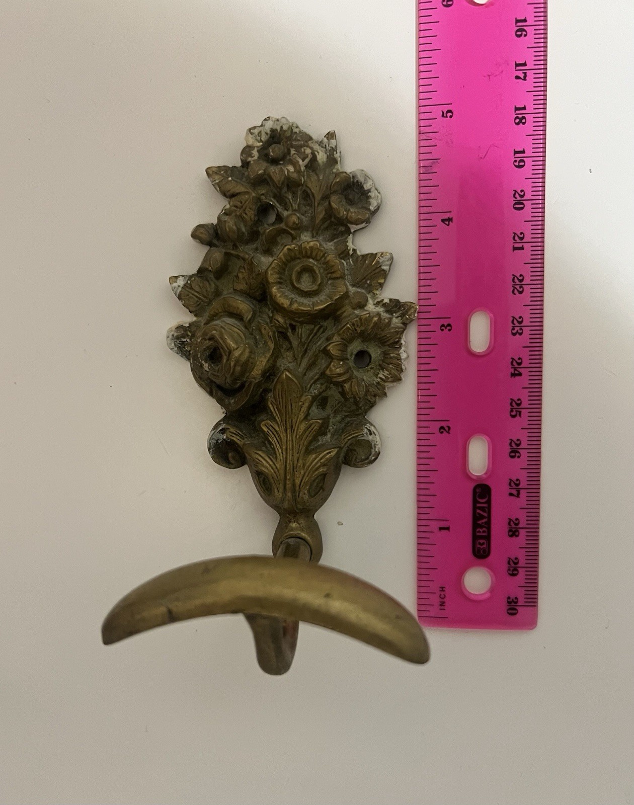 Hook Holder Wall Mounted Metal Brass