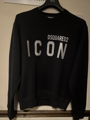 DSQUARED ICON Black Sweatshirt NWT Medium