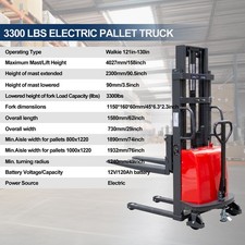 Semi Electric Pallet Stacker 3300 lbs - usage example